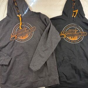 Lot 2 Meckley Services Inc 2XL Hoodie 30th Anniversary Gray Black